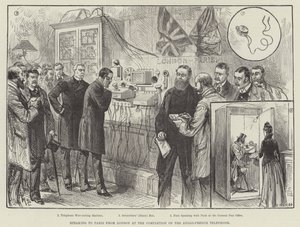英仏の電話の完了でロンドンからパリに話す 作： Melton Prior